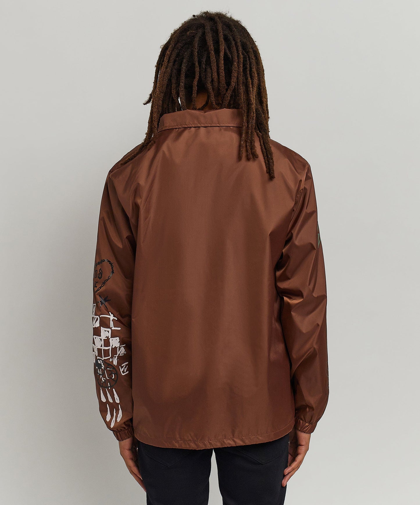 Gritty Coaches Jacket - Brown