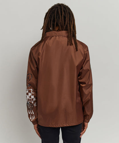 Gritty Coaches Jacket - Brown