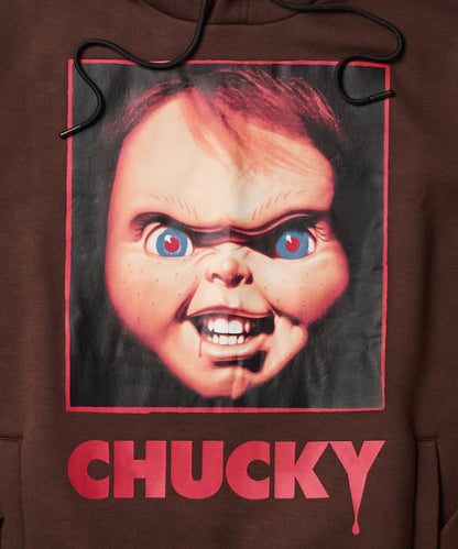 Chucky Graphic Print Hoodie - Brown