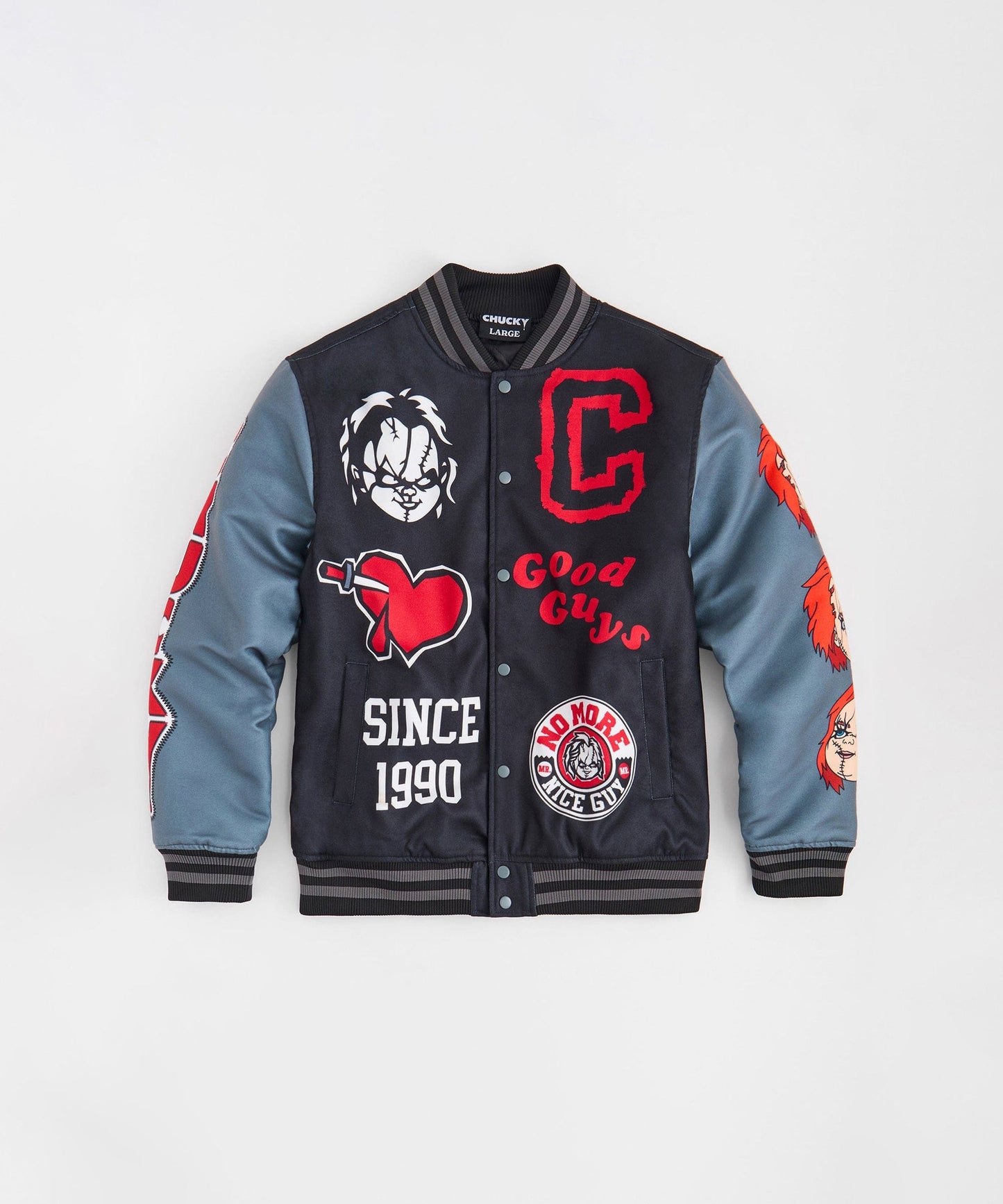 Chucky Nice Guy Varsity Jacket - Black
