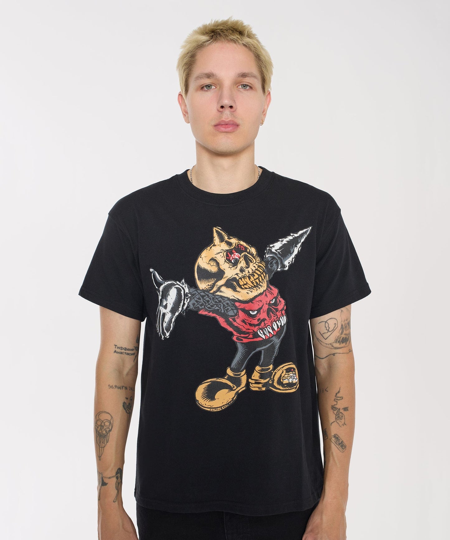 Mishka Cyco Bootleg Embroidered Short Sleeve Tee - Black