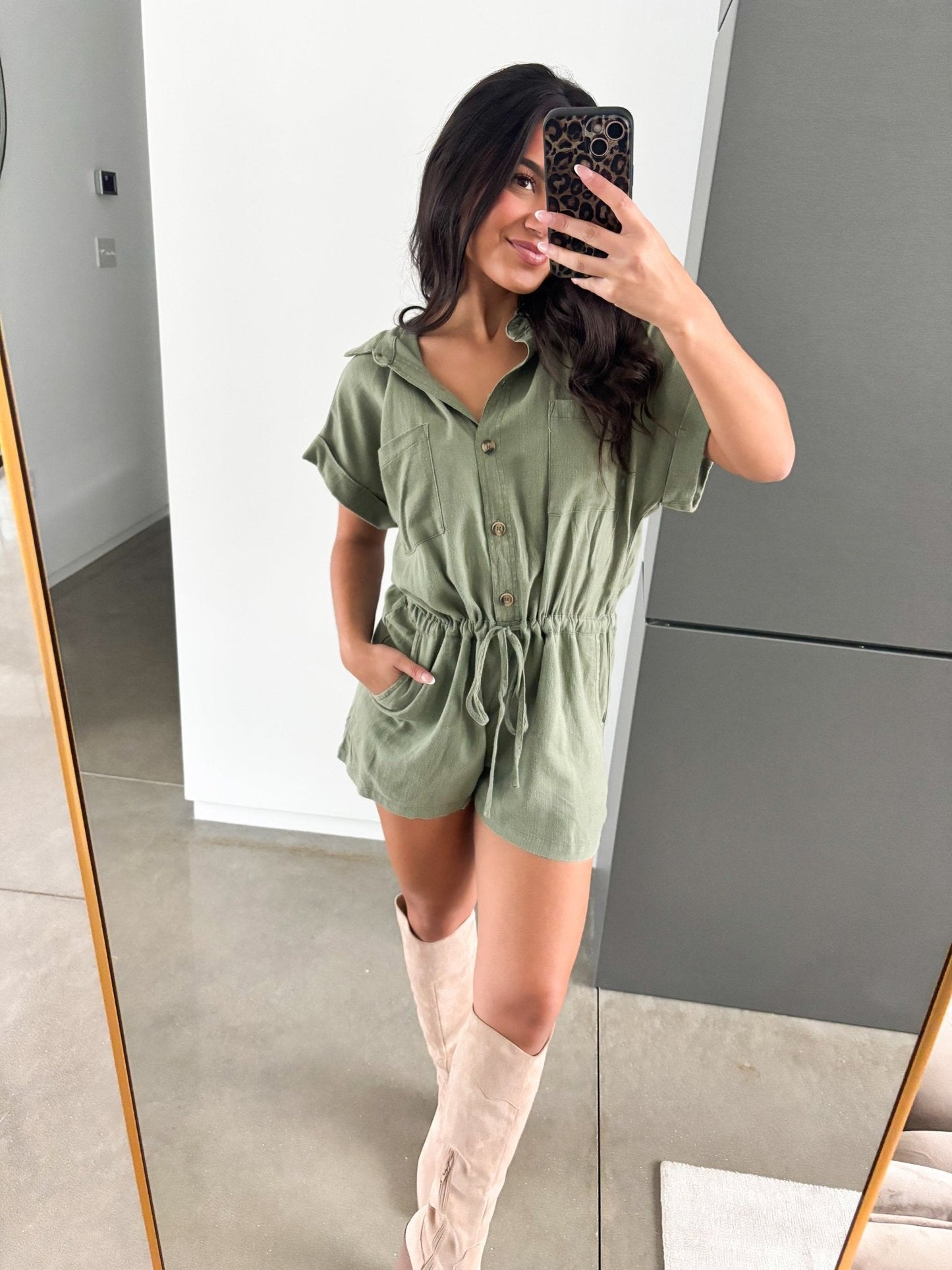 Sage Kisses Romper