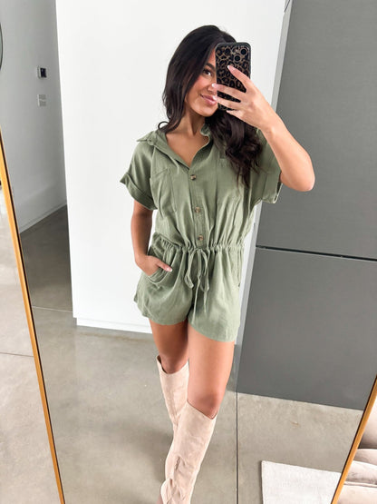 Sage Kisses Romper