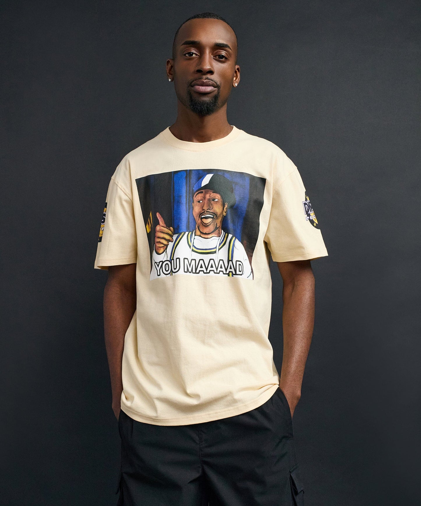 You Mad Short Sleeve Tee - Khaki