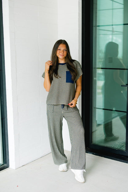 See About That Striped Pants Set