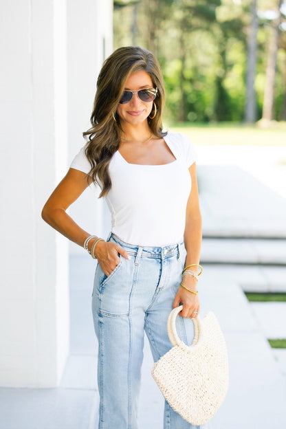 Swayze Front Seam Light Denim