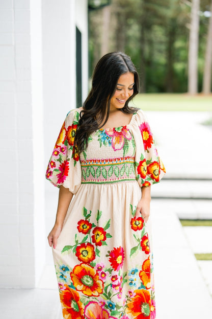 Out Of The Ordinary Ecru Dress ~FINAL SALE~