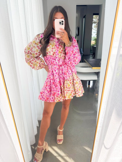 Beautiful Blooms Pink Floral Dress ~FINAL SALE~