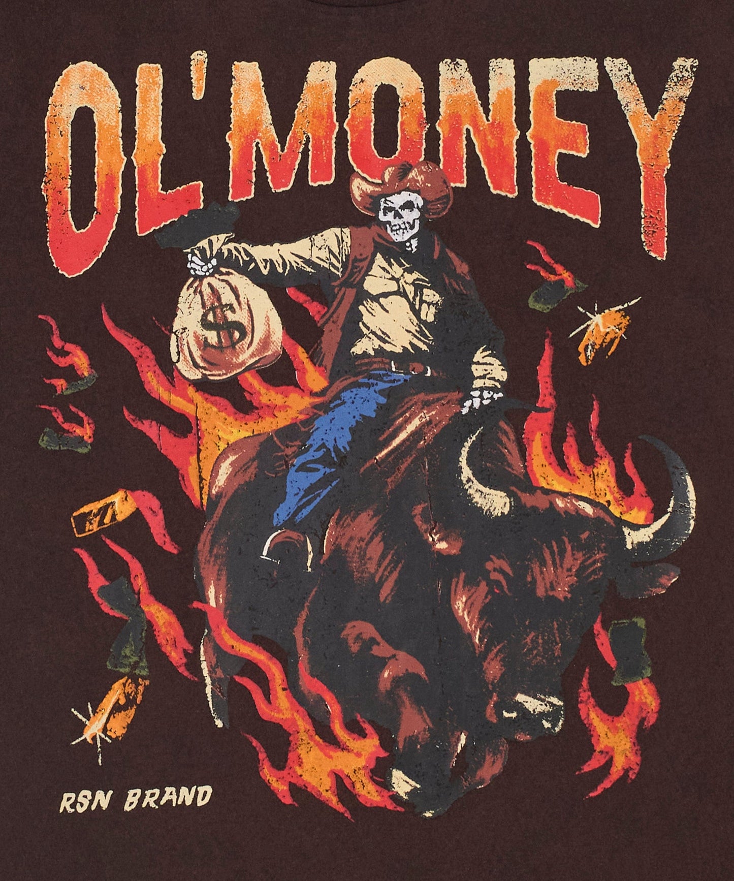 Ol' Money Short Sleeve Tee - Brown