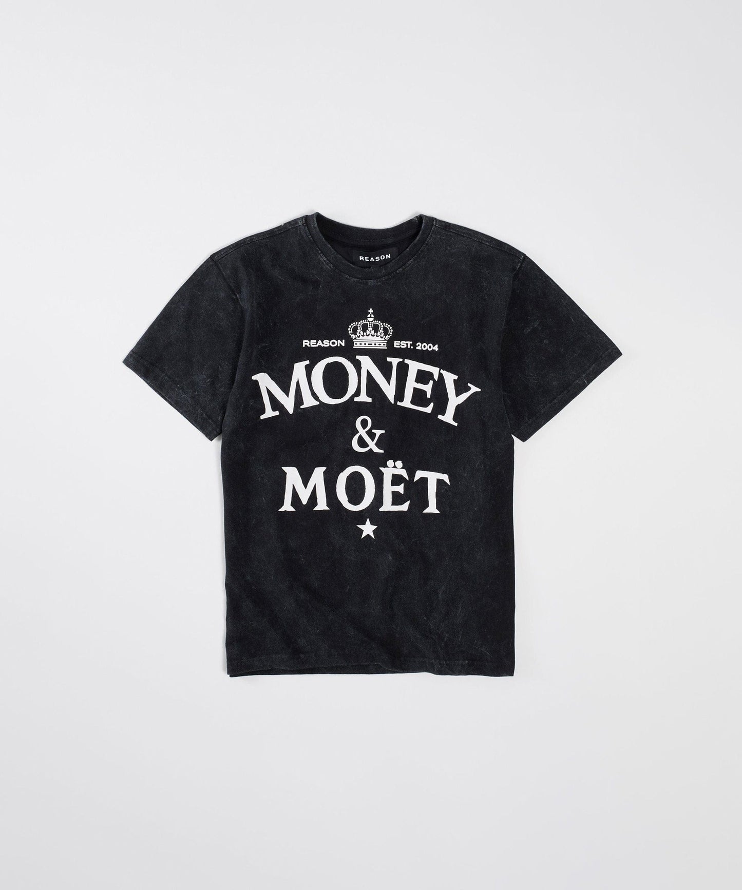 Money & Moet Washed Short Sleeve Tee - Black