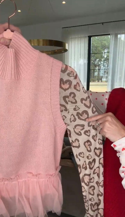 Flirty in Powder Pink Sweater Top ~FINAL SALE~