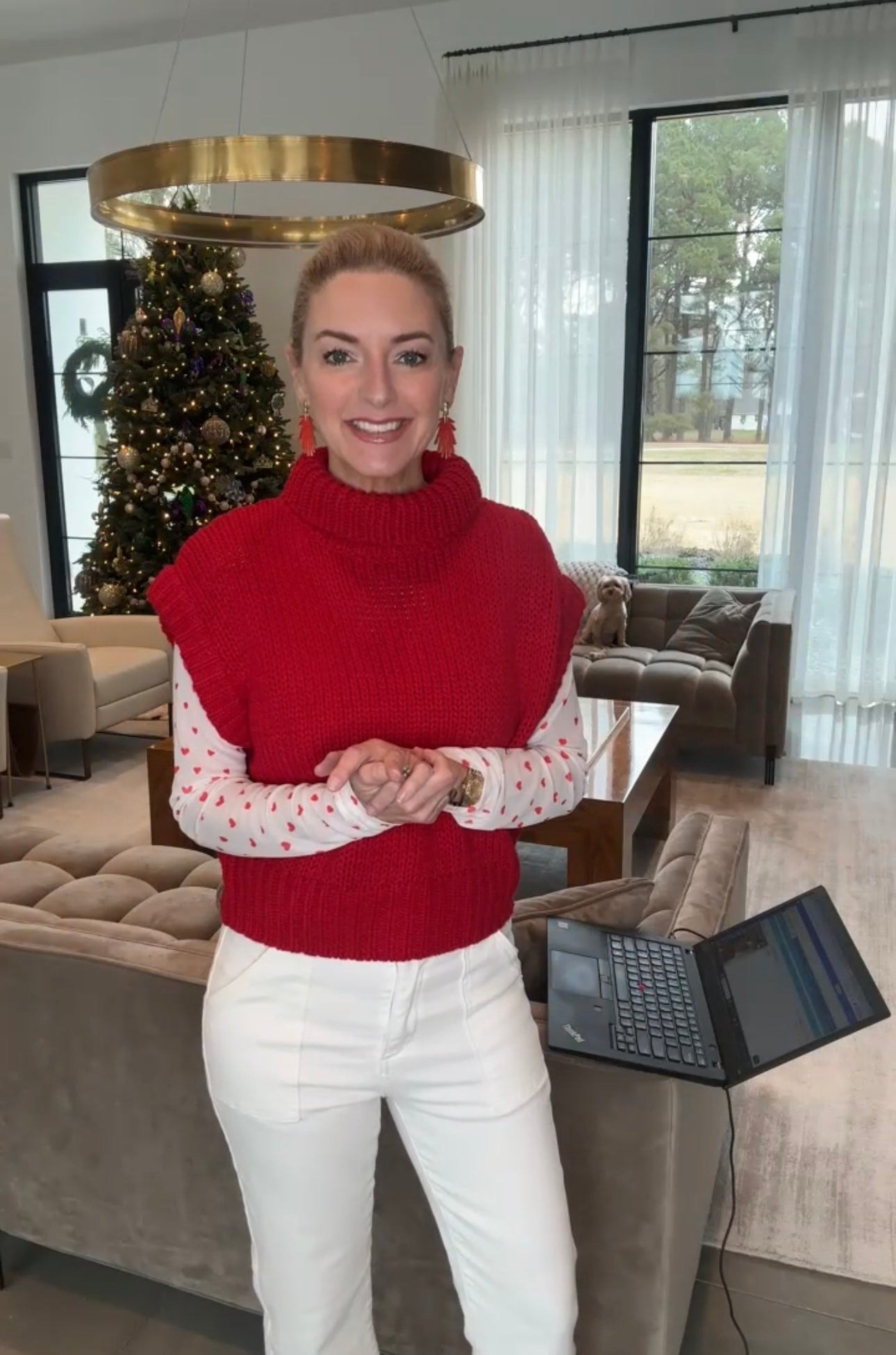 Sweeter Days Red Sweater Top