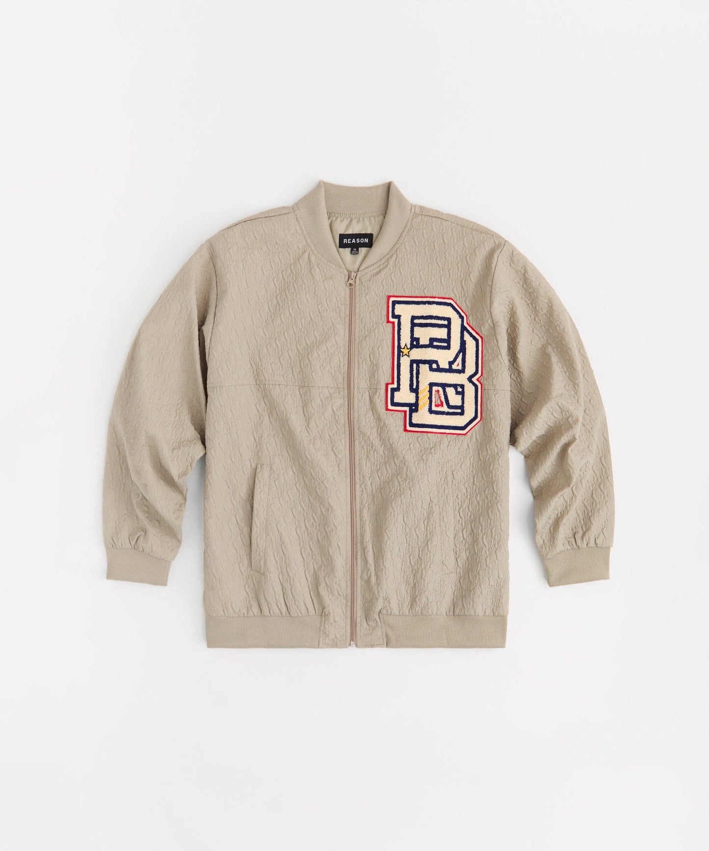 Coaches Chenille Patched Jacket - Light Green