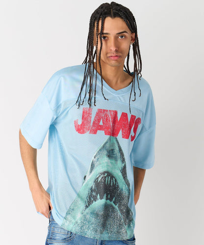 Jaws Football Jersey - Light Blue
