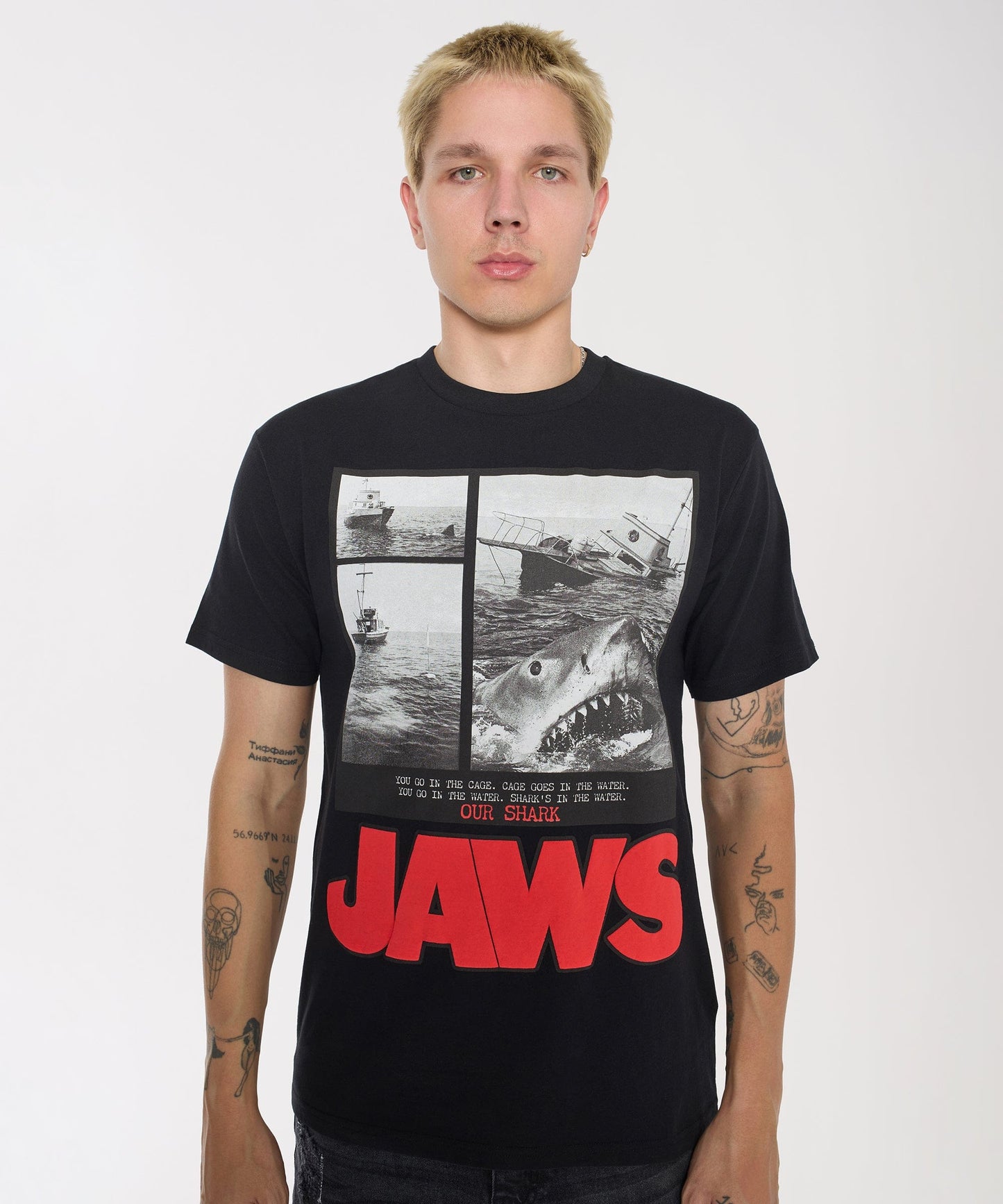 Jaws Our Shark Short Sleeve Tee - Black