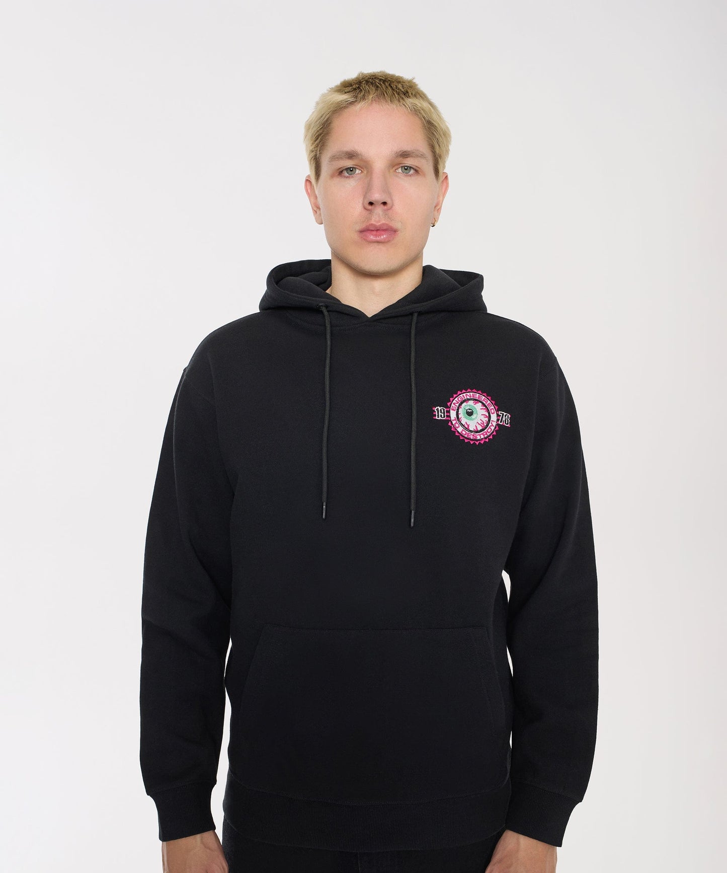 Mishka Engineered To Destroy Back Print Hoodie - Black