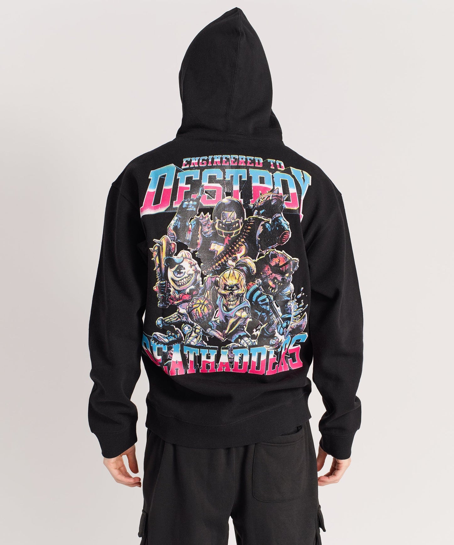 Mishka Engineered To Destroy Back Print Hoodie - Black