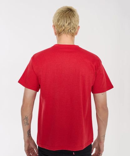 Mishka Still King Embroidered Short Sleeve Tee - Red
