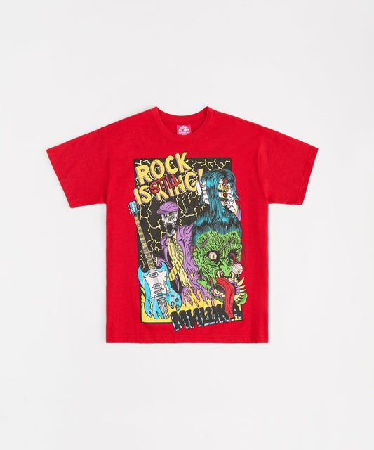 Mishka Still King Embroidered Short Sleeve Tee - Red
