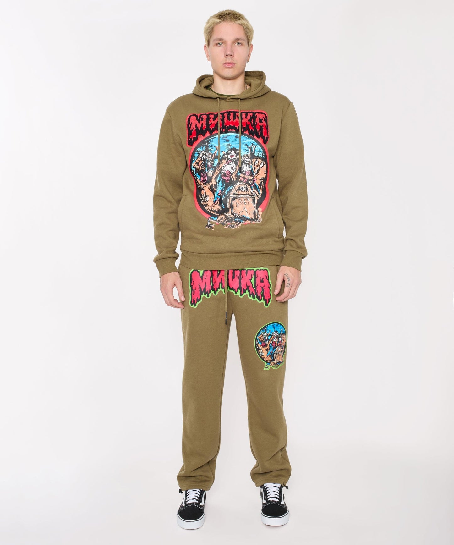 Mishka Band Hoodie - Olive Green