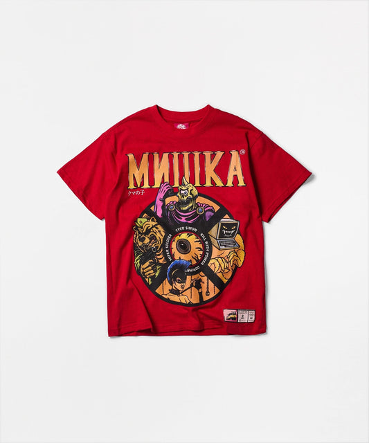Mishka Characters Short Sleeve Tee - Red