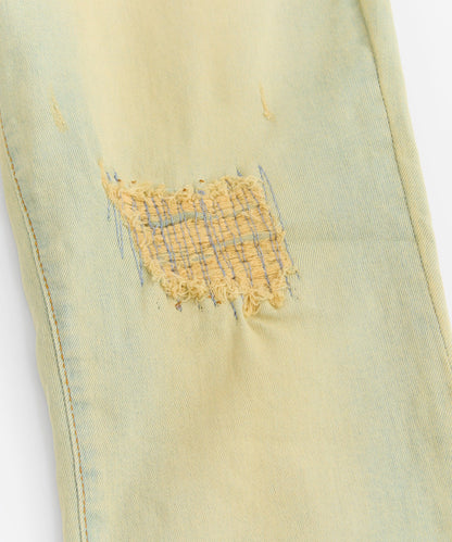 Rip and Repair Denim Jeans - Light Blue