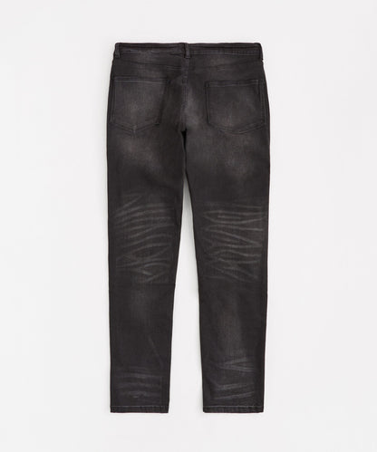Rip And Repair Denim Jeans - Black