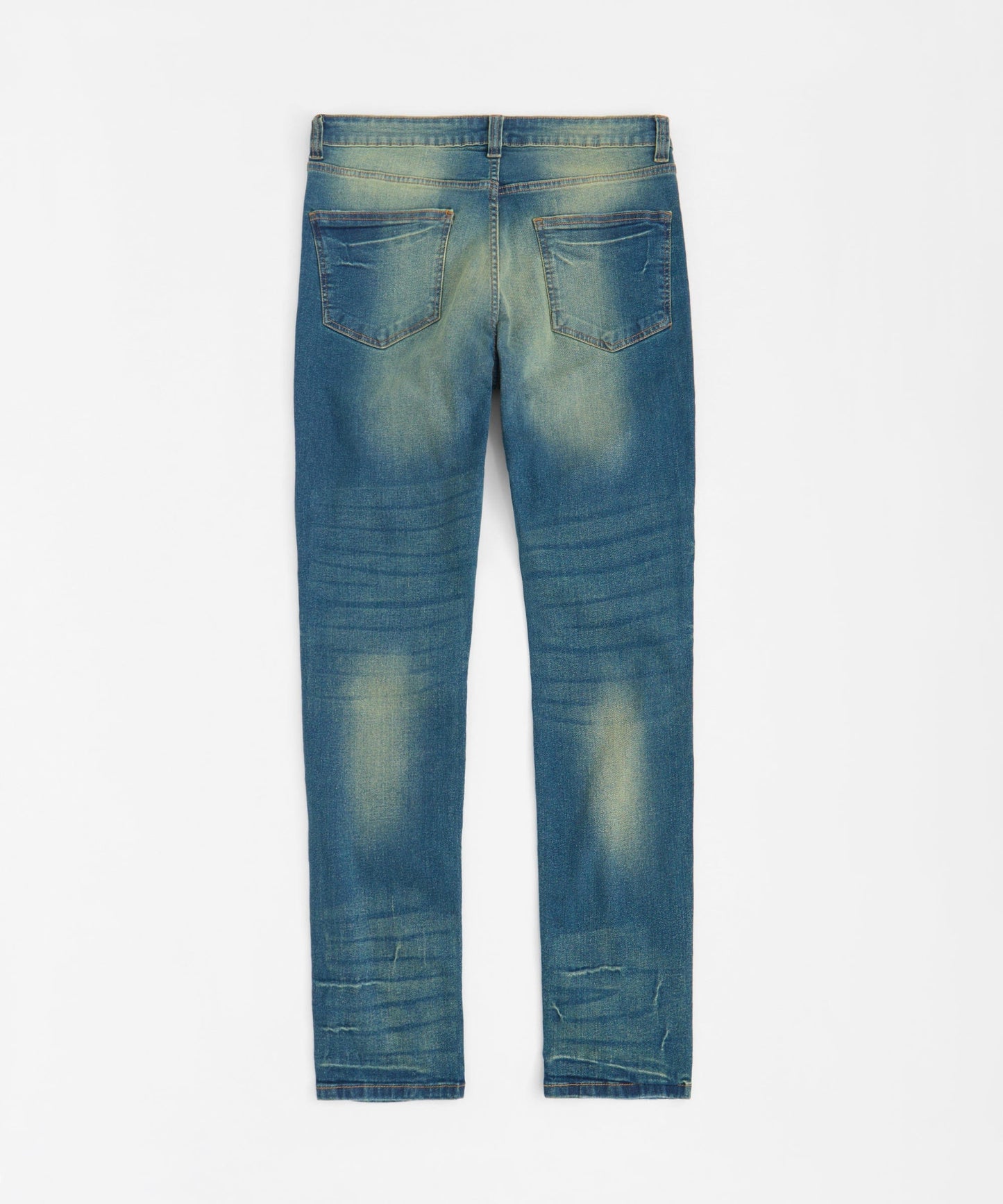 Rip and Repair Denim Jeans - Vintage Blue