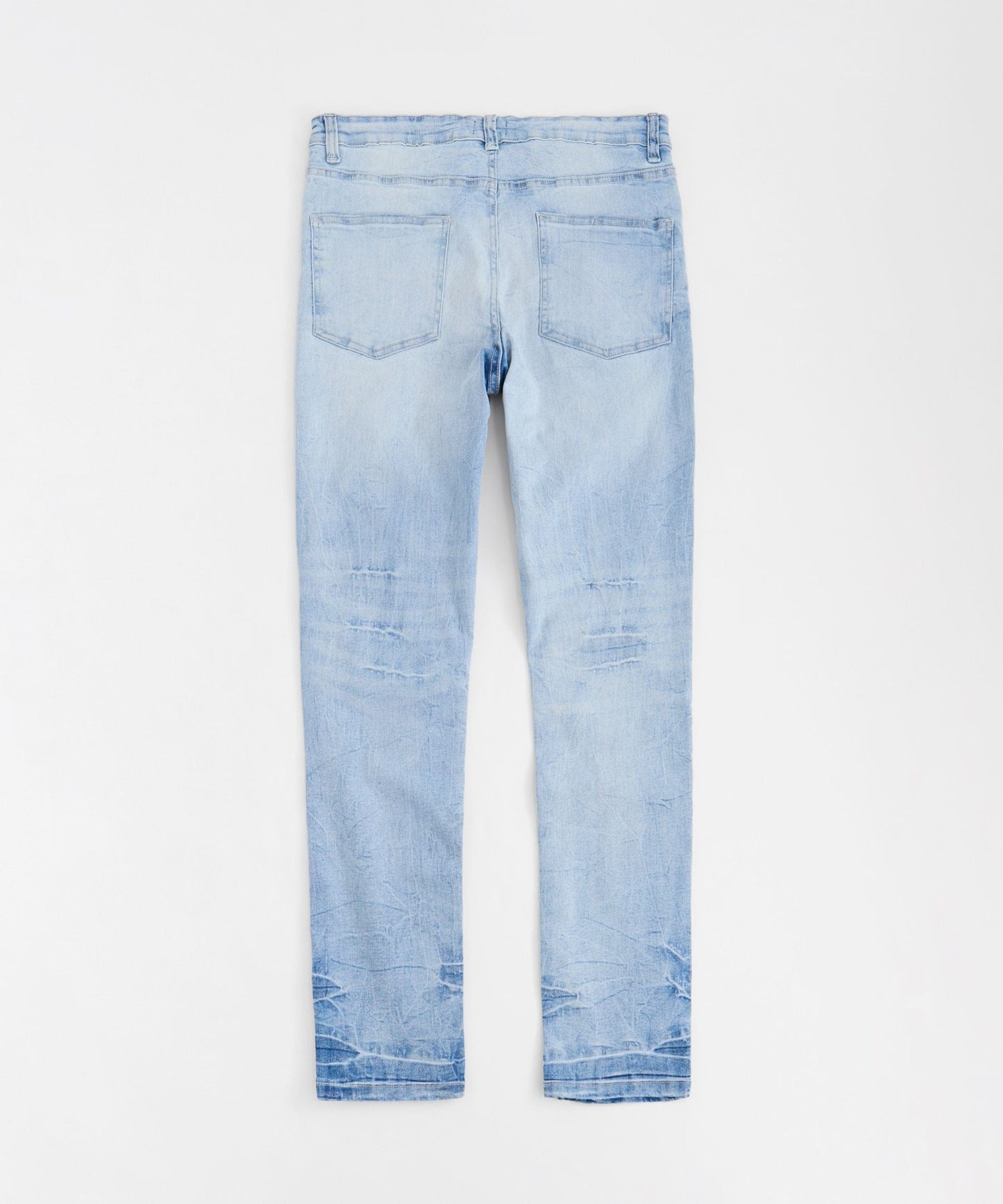Rip And Repair Light Wash Denim Jeans