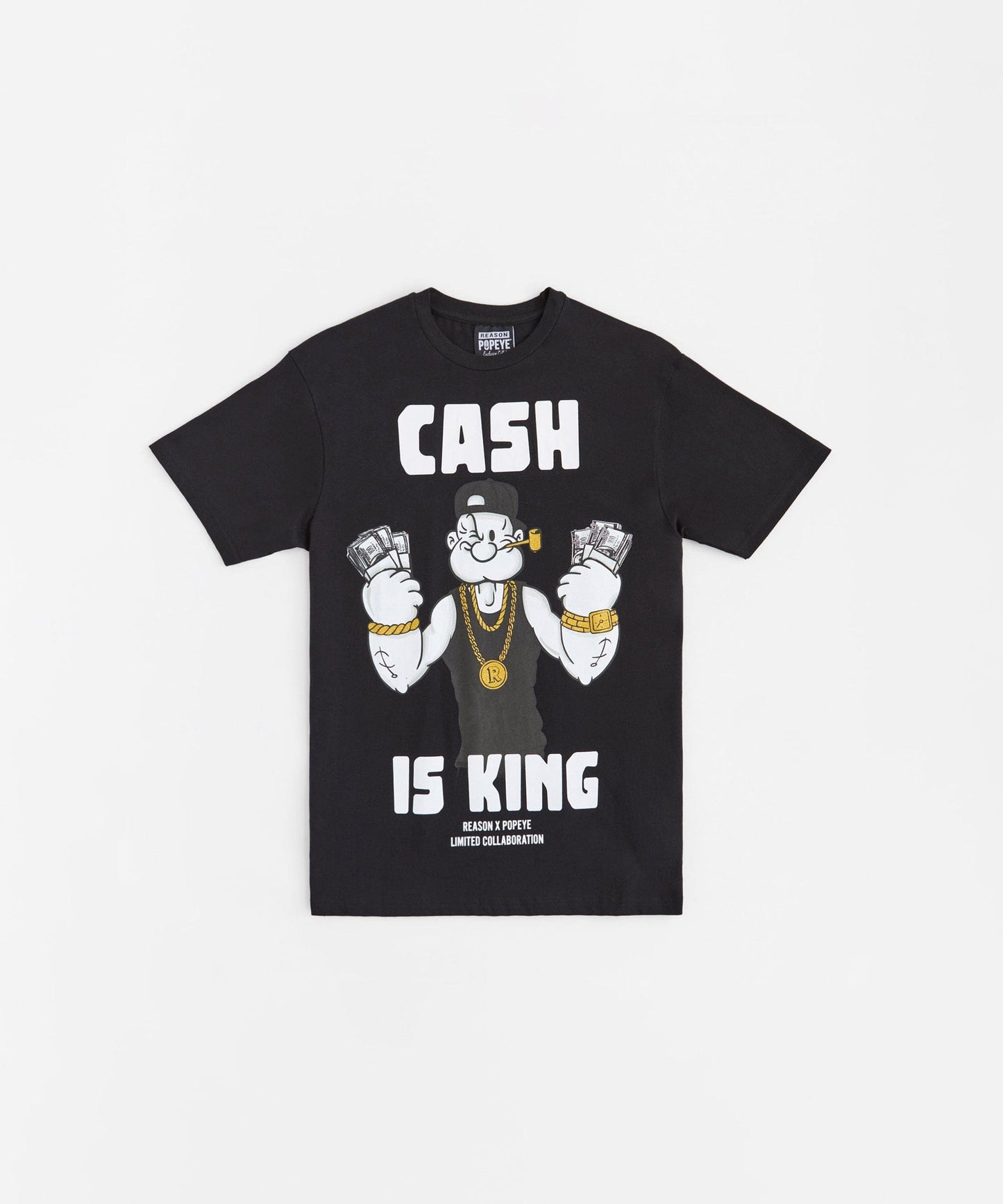 Popeye Cash Is King Short Sleeve Tee - Black