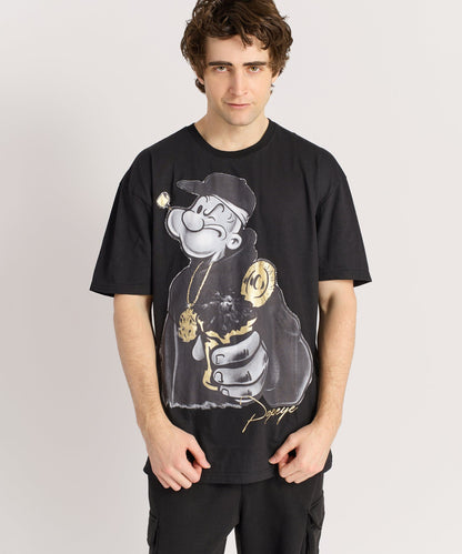 Popeye Short Sleeve Tee - Black