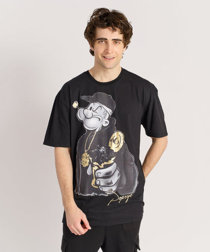 Popeye Short Sleeve Tee - Black