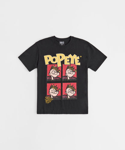 Popeye King of NY Short Sleeve Tee - Black