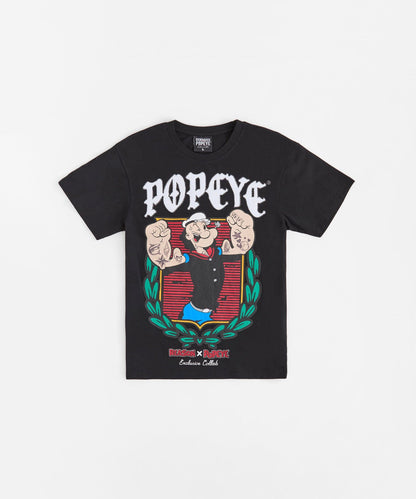 Popeye Crest Short Sleeve Tee - Black