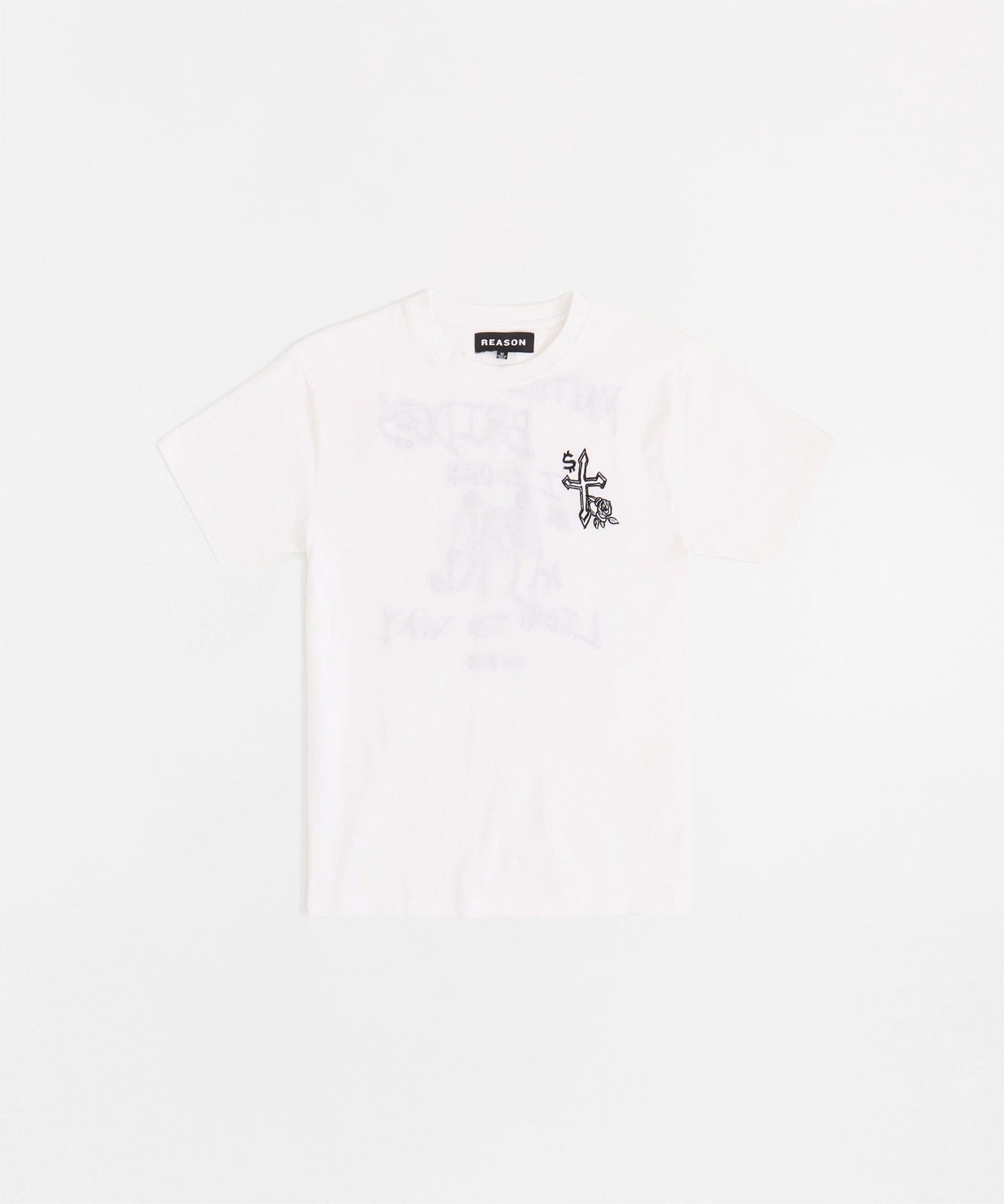My Way Embroidered Short Sleeve Tee - White