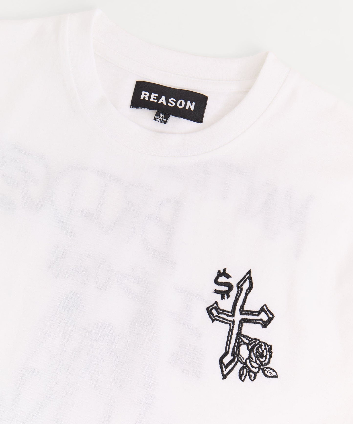 My Way Embroidered Short Sleeve Tee - White
