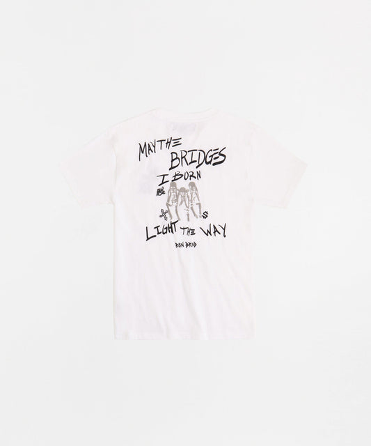 My Way Embroidered Short Sleeve Tee - White