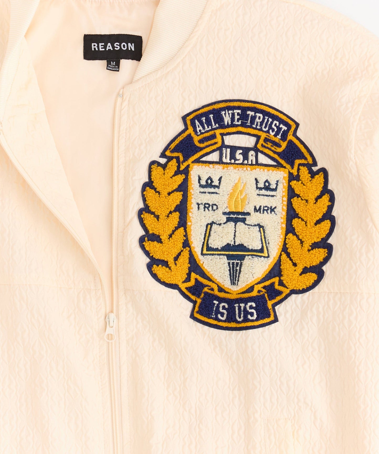 Coaches Chenille Patched Jacket - Cream