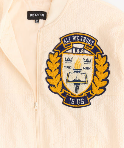 Coaches Chenille Patched Jacket - Cream