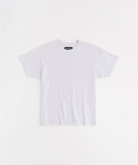 Essential Heavyweight Oversized Fit Super Soft Tee - Heather Grey