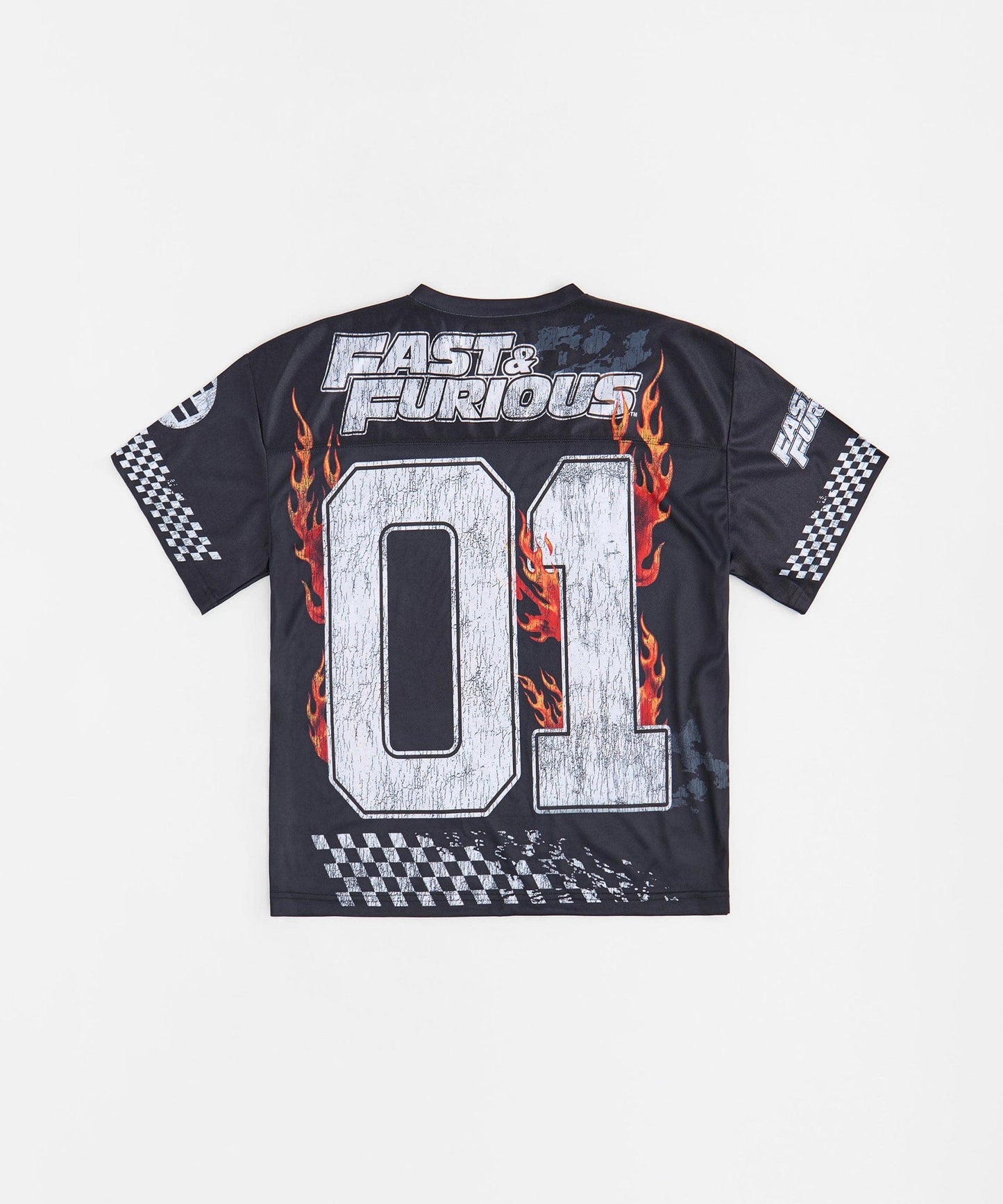 Fast & Furious 01 Cropped Football Jersey - Black