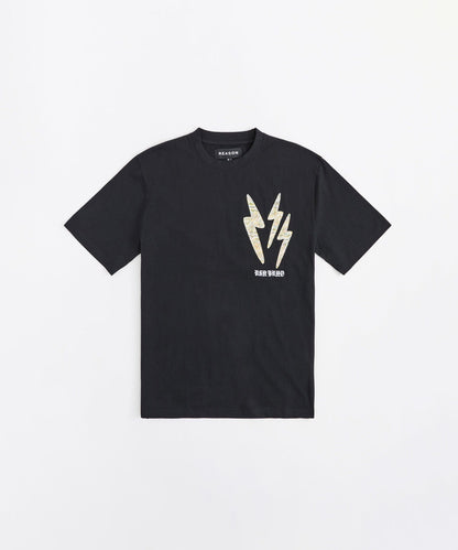 Lighting Applique Short Sleeve Tee - Black