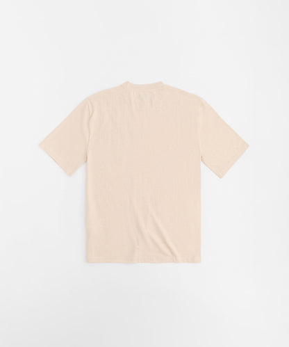 Cross Applique Short Sleeve Tee - Cream