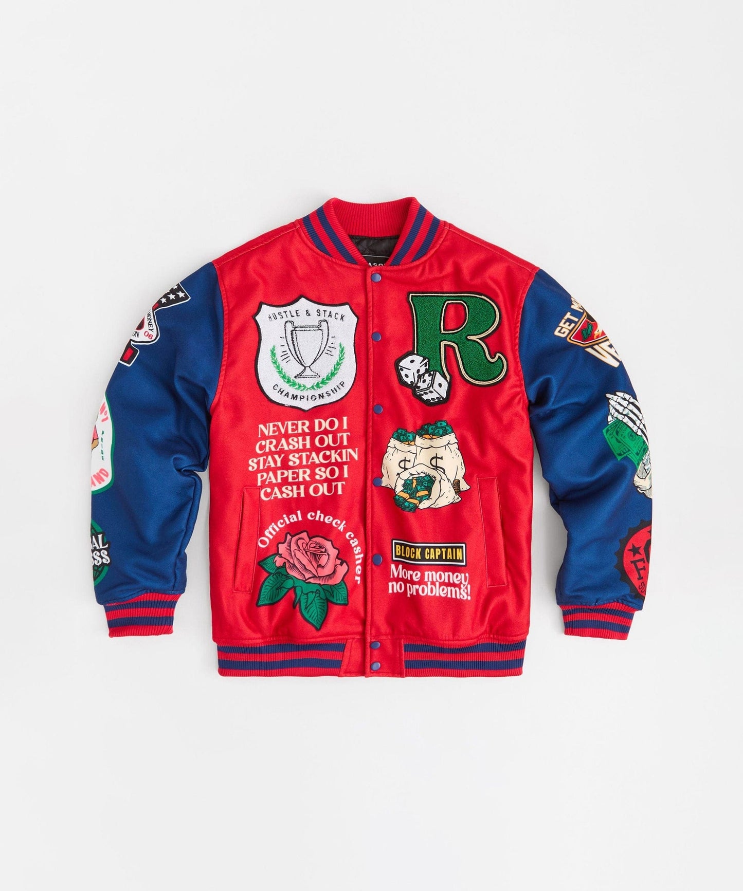 Captain Varsity Jacket - Red