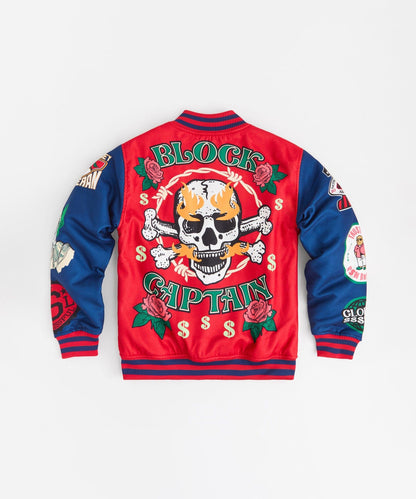 Captain Varsity Jacket - Red