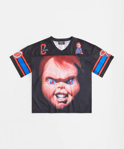 Chucky No More Mr. Good Guy Football Jersey - Black