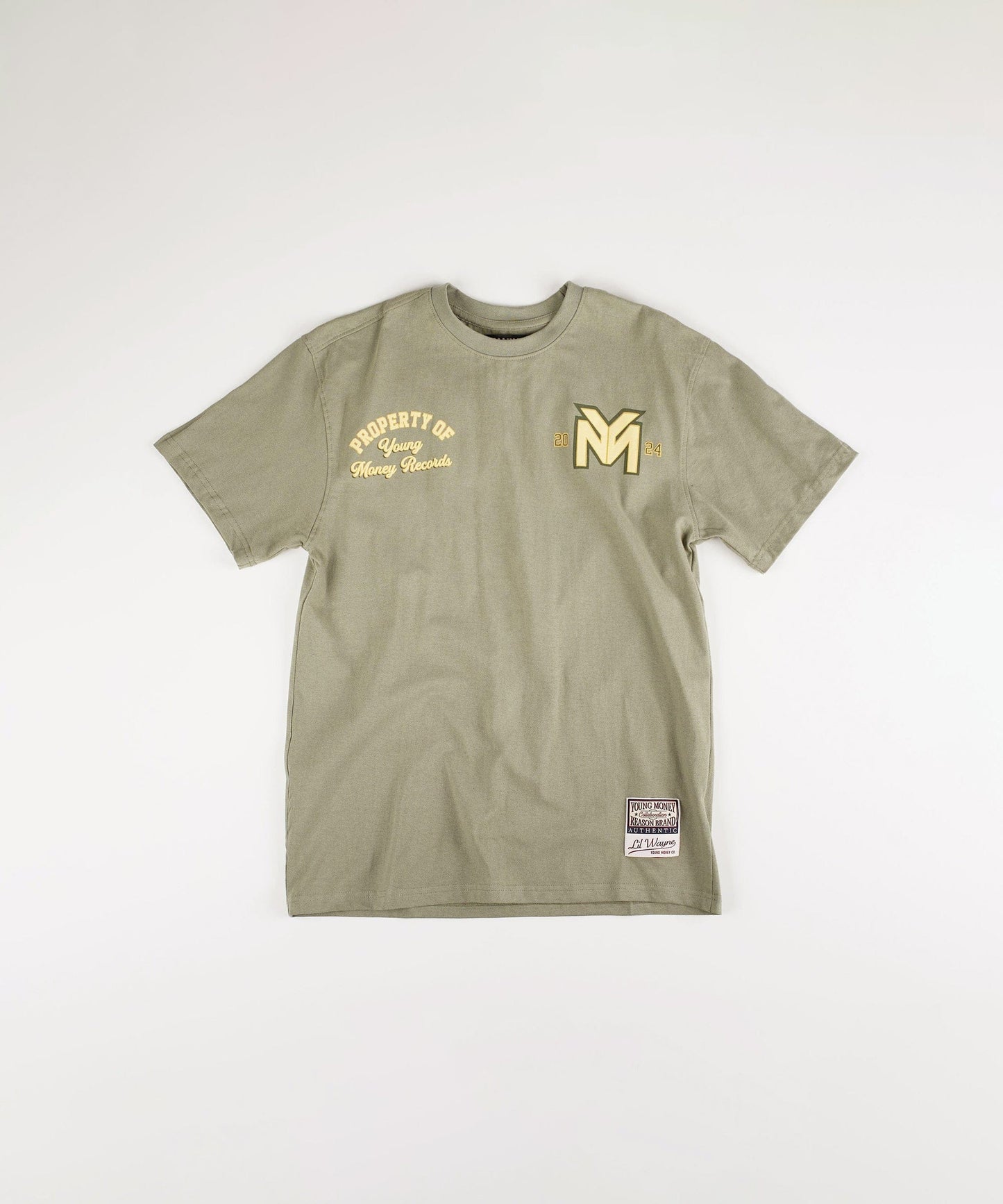 Lil Wayne Young Money Records Short Sleeve Tee - Olive Green