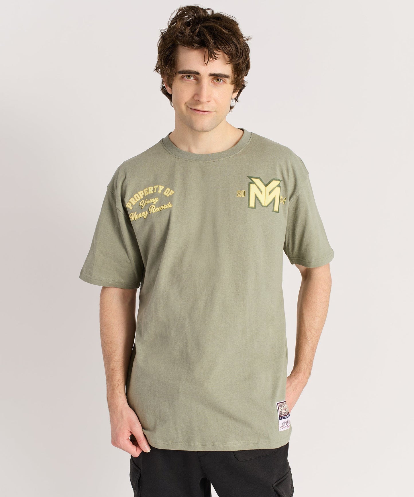 Lil Wayne Young Money Records Short Sleeve Tee - Olive Green