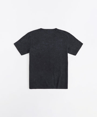 Hustle Harder Washed Short Sleeve Tee - Charcoal