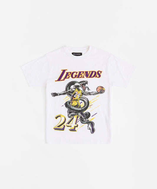 Legends 24 Applique Short Sleeve Tee - White